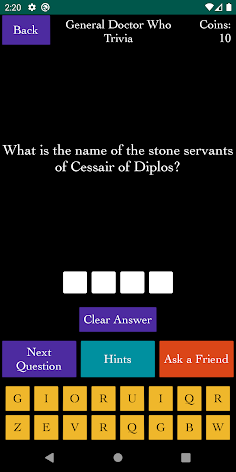Quiz about Doctor Who Universe - Screenshot 1