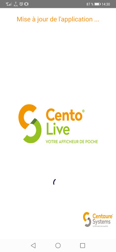 Android application CentoLive screenshort