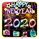 Happy Neon New Year 2020 Theme icon