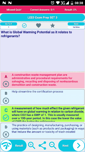LEED Green Associate Exam Screen 2