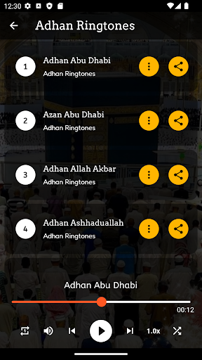 Adhan Ringtones Screen 2