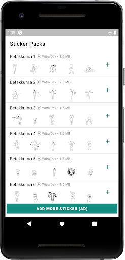 Animated Betakkuma WASticker