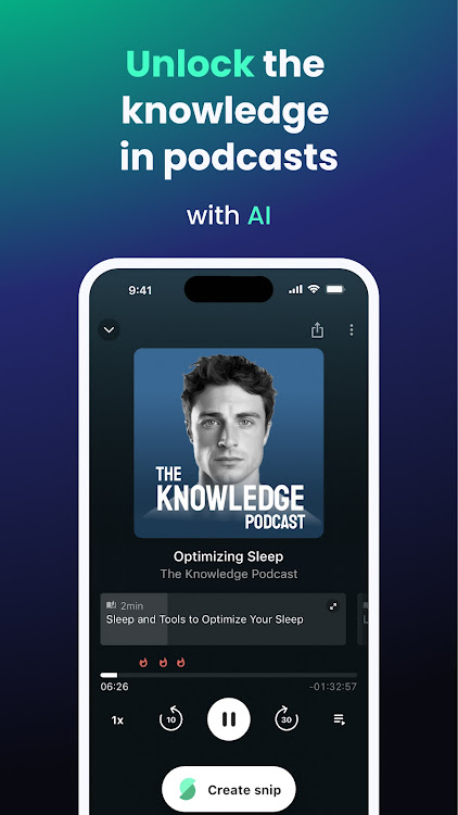 Snipd | AI Podcast Player - 3.0.91 - (Android)