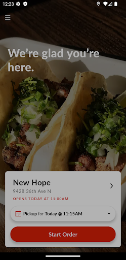 Android application Arizona Taco Company screenshort