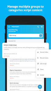 Screenshot 2 Teleprompter with Video Record android