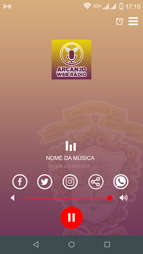 Android application Arcanjo Web Rádio SM screenshort