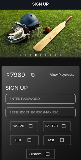 CricAuc: The Cricket Auction Screen 2