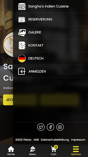 Sanghas Indien Cuisine Screen 2