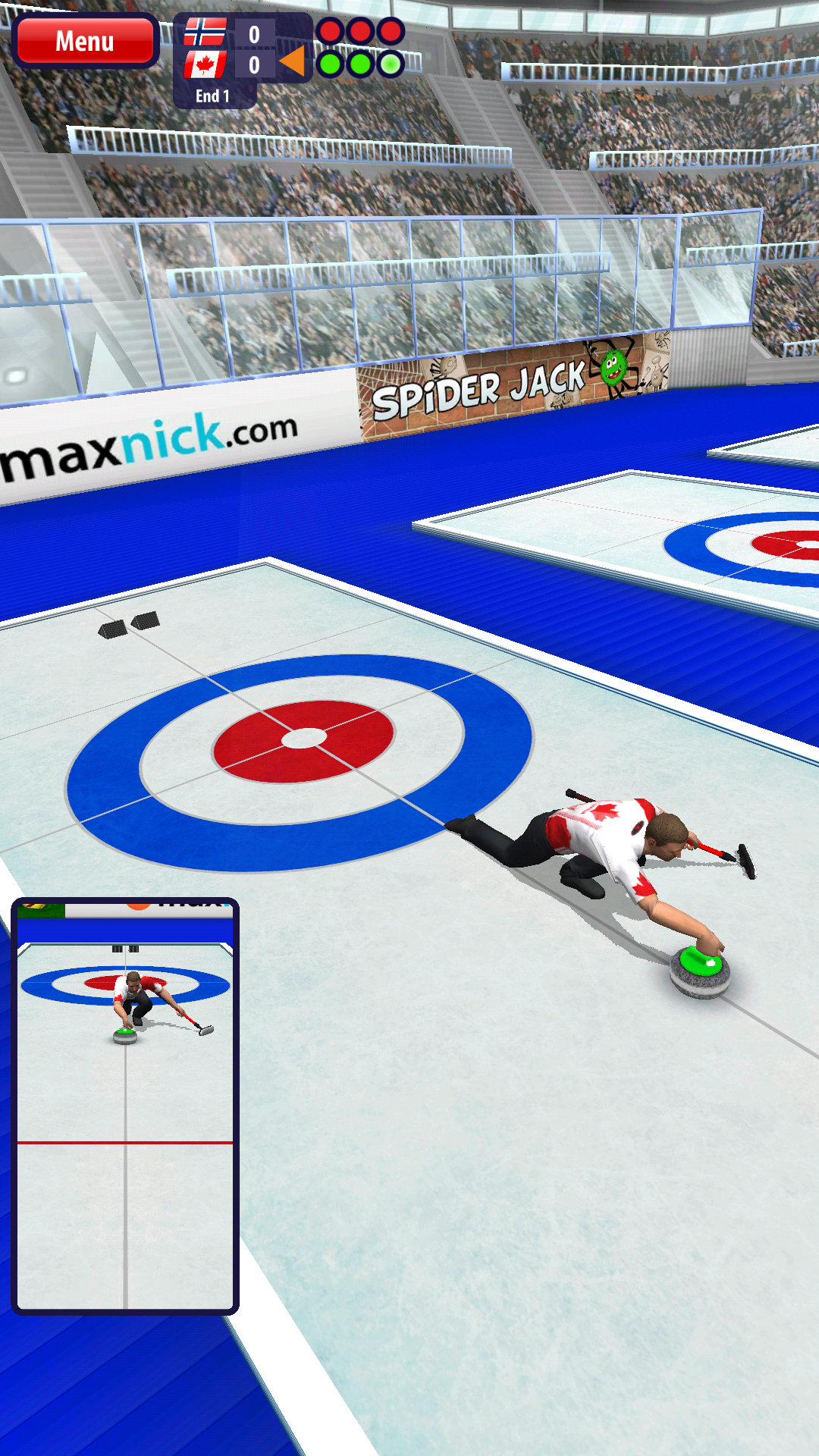 Android application Curling3D screenshort