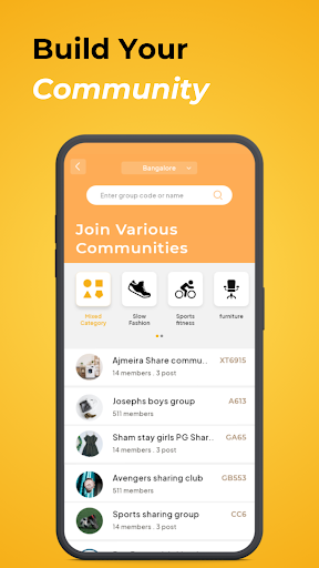 Giventa: Resource Sharing App Screen 3