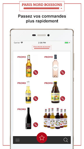 Android application Paris Nord Boissons screenshort
