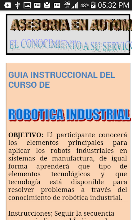 Robotica Industrial - 1.0 - (Android)