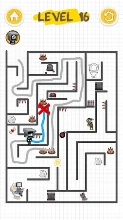 Game screenshot Игра туалет: Draw Maze apk download