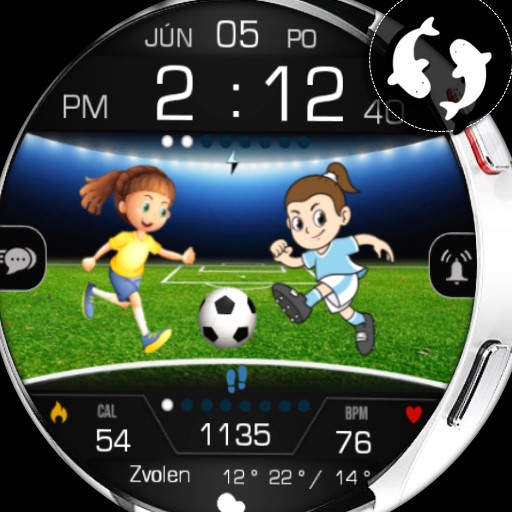 Womens Wordcup Football Face logo