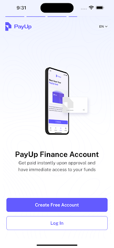 PayUp App Screen 3