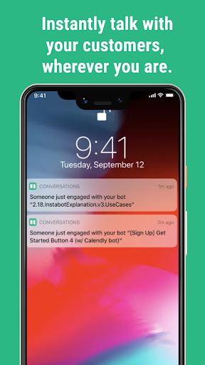 Android application Instabot: Conversations screenshort