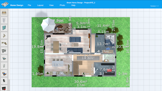 Smart Home Design Plan d'étage