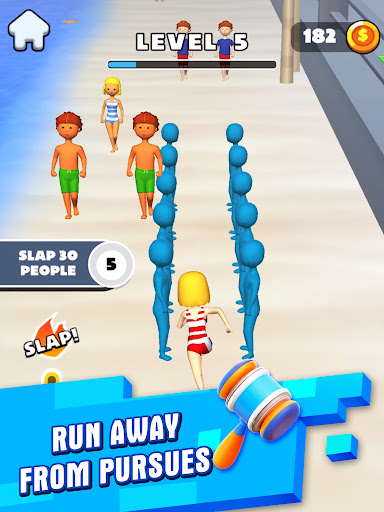 Beach Runner Prank Slap  Run
