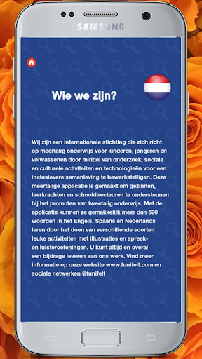 Android application Nederlandse taal screenshort