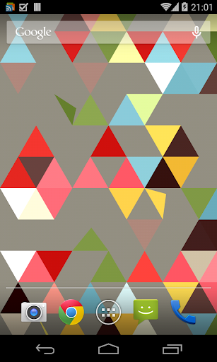 Android application Colorful Triangles screenshort