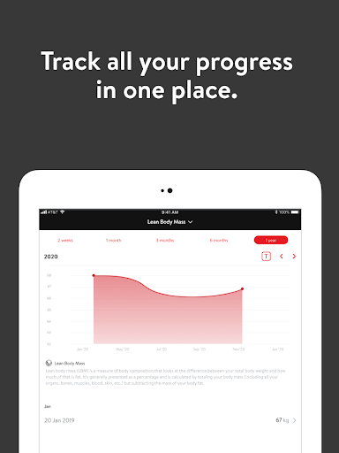 Screenshot of Training Zone App