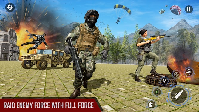#4. Commando Adventure Shooting (Android) By: Fun Extreme Games