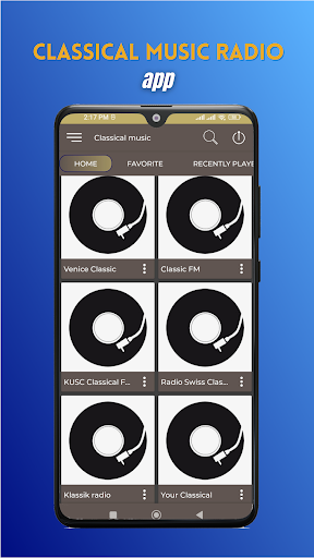Classical music radio Screen 2
