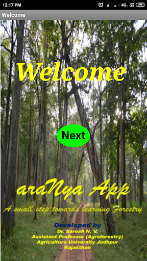 Android application Aranya app screenshort