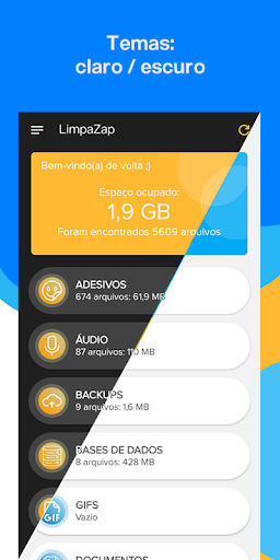 Android application LimpaZap e salva status screenshort