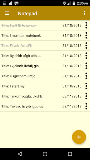 Android application Notepad Lite - Simple Notebook screenshort