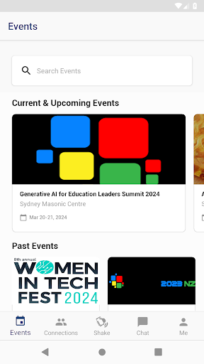 Quest Events Networking App Screen 2