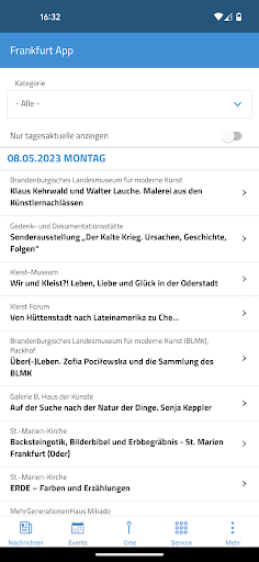 Frankfurt App Screen 3