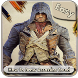 How to draw easy Assassin Creed icon