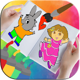 Kids Cartoons Coloring Book icon