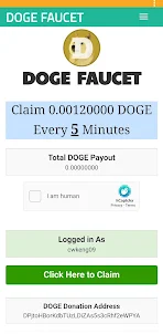 DOGE Faucet - Earn Dogecoin