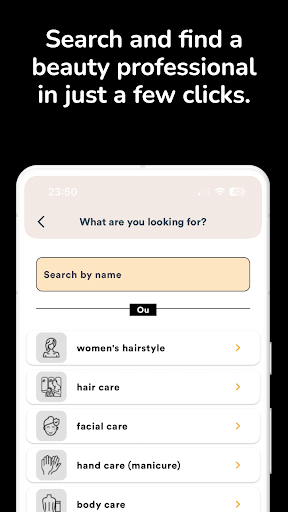 Blouwy - Beauty Booking Screen 2
