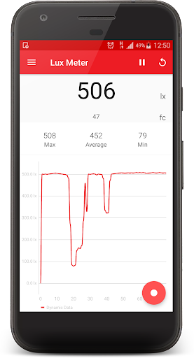 Android application Lux Light Meter Premium screenshort