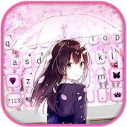 Sakura Girl Keyboard Theme