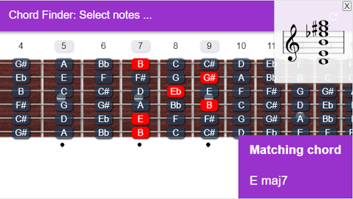 Guitar Chord Finder Screen 3