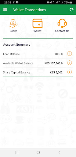 Android application AMECEA SACCO screenshort