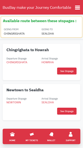 Busbay User App Screen 3