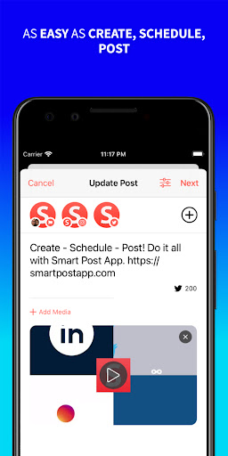 Screenshot of SmartPost: Plan Schedule Post