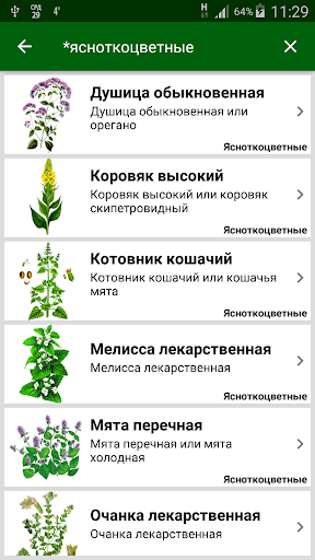 Лекарственные растения