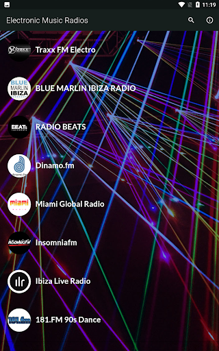 Android application Electronic Music Radios screenshort