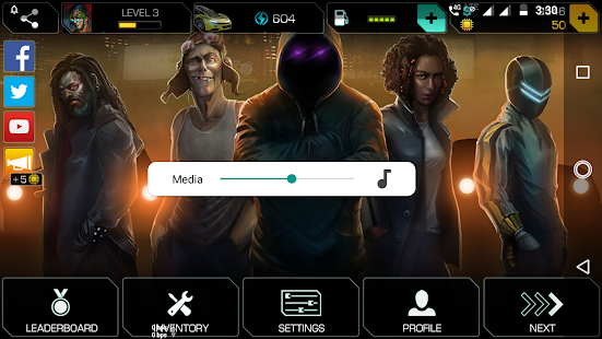 Posuvník hlasitosti jako snímek obrazovky ovládání hlasitosti Android P