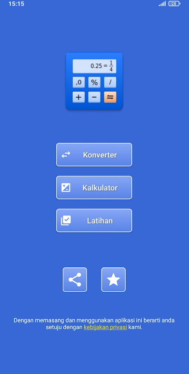 Kalkulator pecahan dan desimal - 3.1 - (Android)