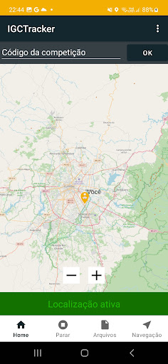IGC Flight Tracker Location Screen 2