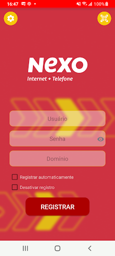 Android application NexoPhone screenshort