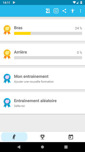 Aperçu de l'application