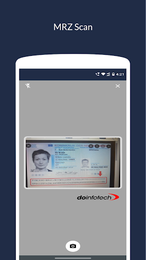 e-passport Scanner Screen 2